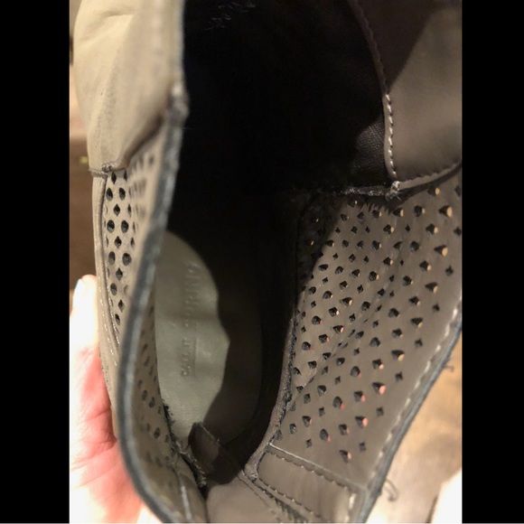 “Call it spring” women’s Grey/brown half boots with mesh leather siding size 8 - Picture 3 of 14